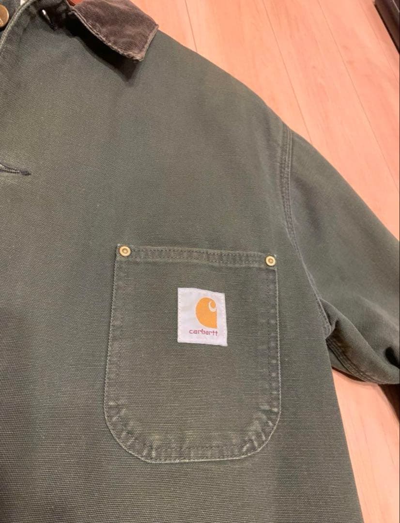 Carhartt 90s ミシガンチョアコート L 星タグ モスグリー状態◎