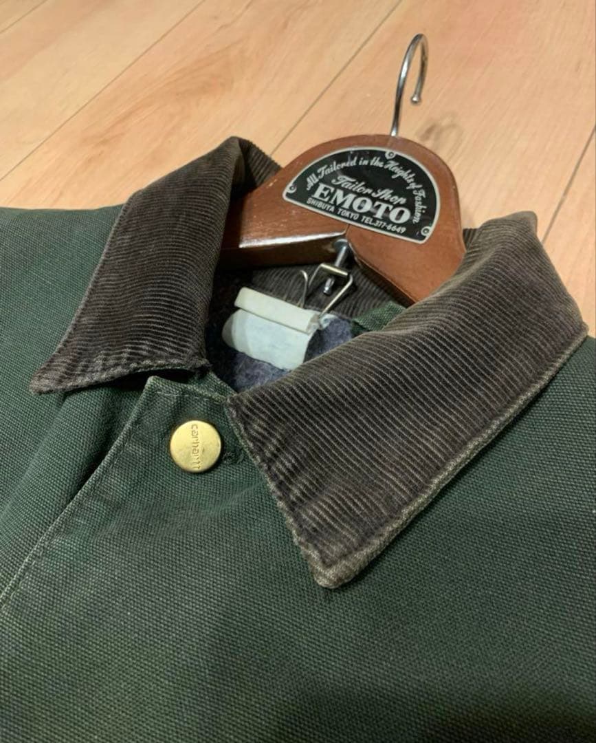 Carhartt 90s ミシガンチョアコート L 星タグ モスグリー状態◎