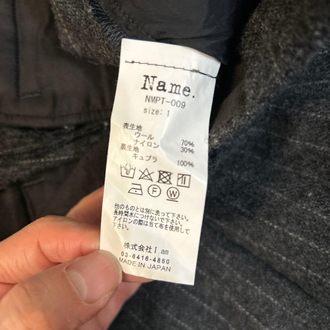 名作 23aw Name. STRIPE 2TUCK 35SLACKS ネーム