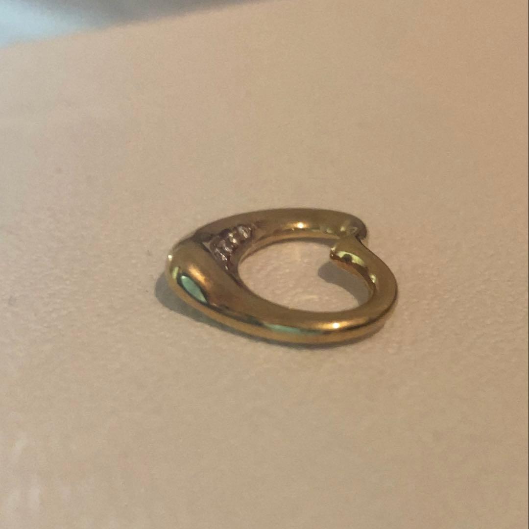 ティファニー　オープンハート　ゴールド　18k ペンダントトップのみ