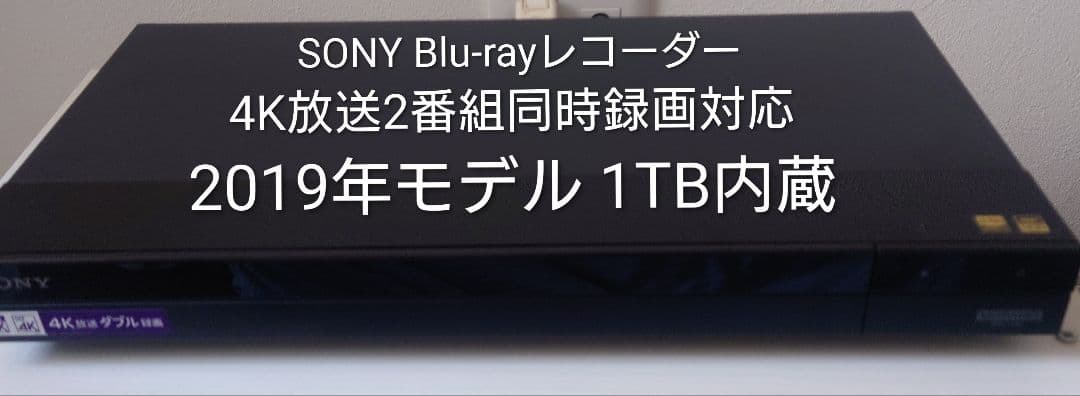 ※説明必読※ SONY 4Kブルーレイレコーダー BDZ-FBW1000