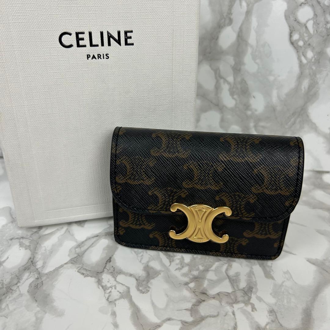 CELINE セリーヌ ミニウォレット ミニ財布 トリオンフ 新品 未使用 小銭