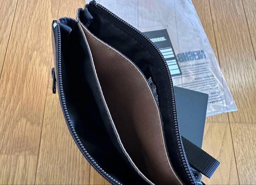 MINI RECTANGLE BAG　ブラウン　neighborhood