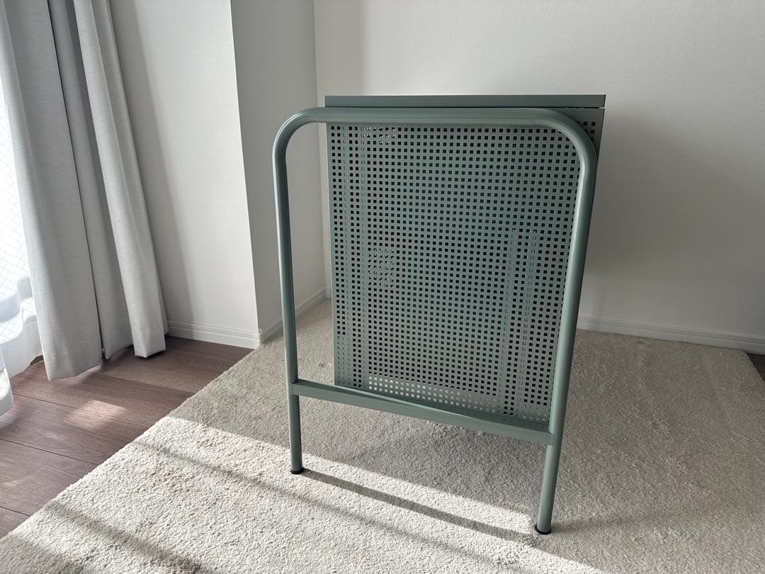 abc【美品】IKEA　NIKKEBY 収納　チェスト　グレーグリーン