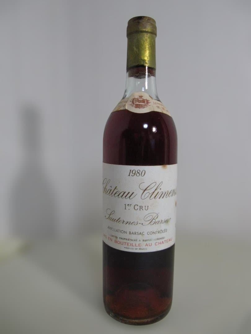 シャトー　クリマン　1980年 白ワイン（甘口貴腐ワイン）