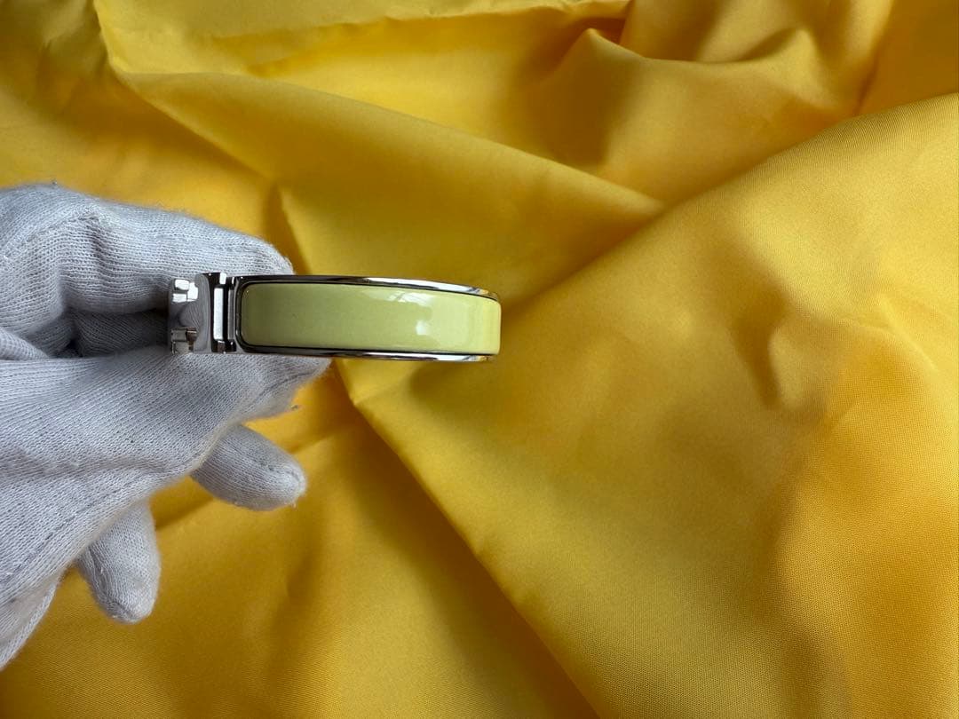 ブレスレット　HERMES Clic H Bracelet イエロー