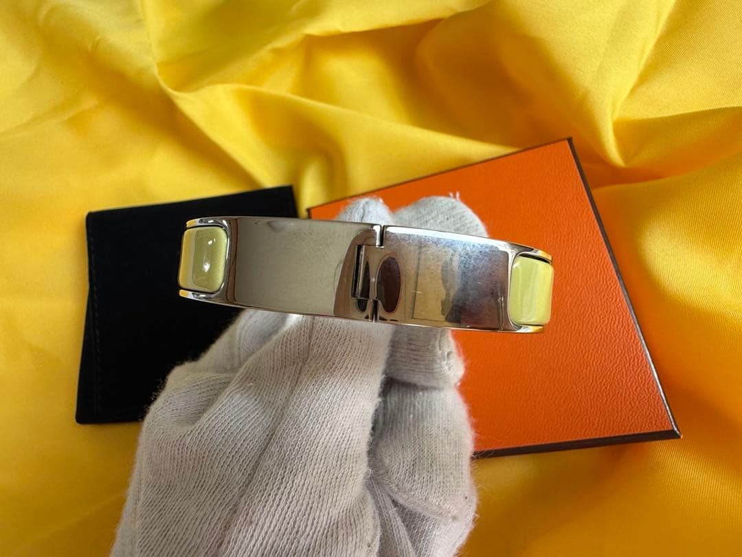ブレスレット　HERMES Clic H Bracelet イエロー