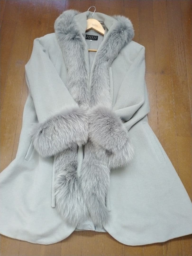 銀座マギー　毛皮　 ファーコート シャドーフォックス