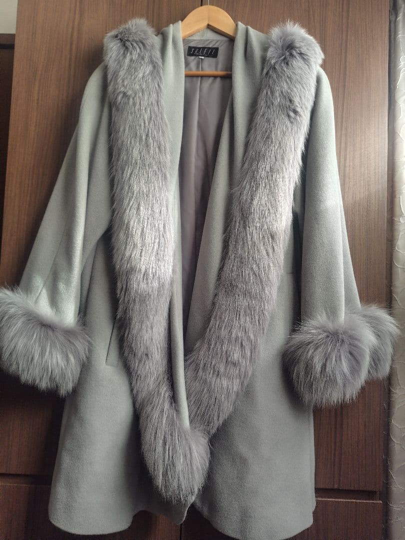 銀座マギー　毛皮　 ファーコート シャドーフォックス
