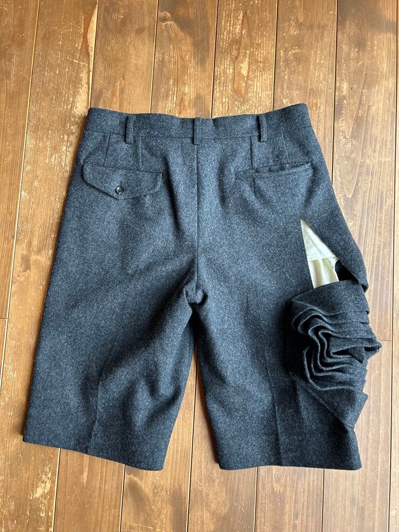 COMME des GARÇONS ダークグレーショートパンツ S
