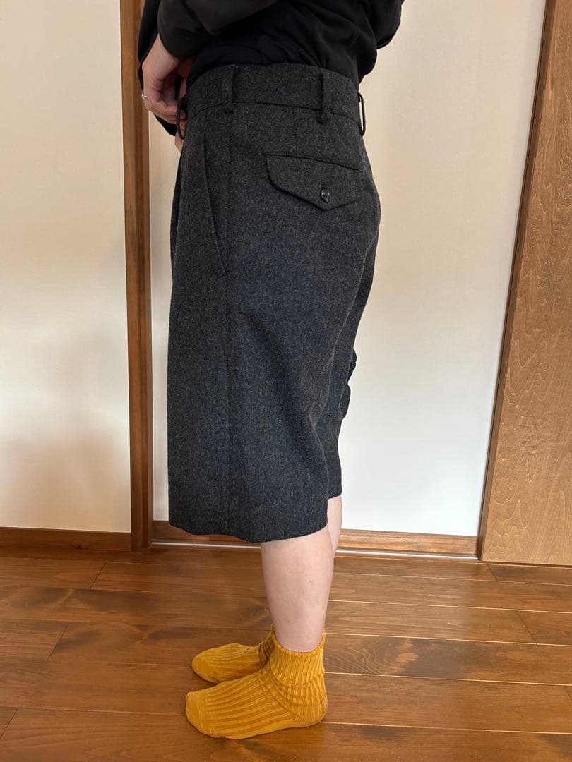 COMME des GARÇONS ダークグレーショートパンツ S