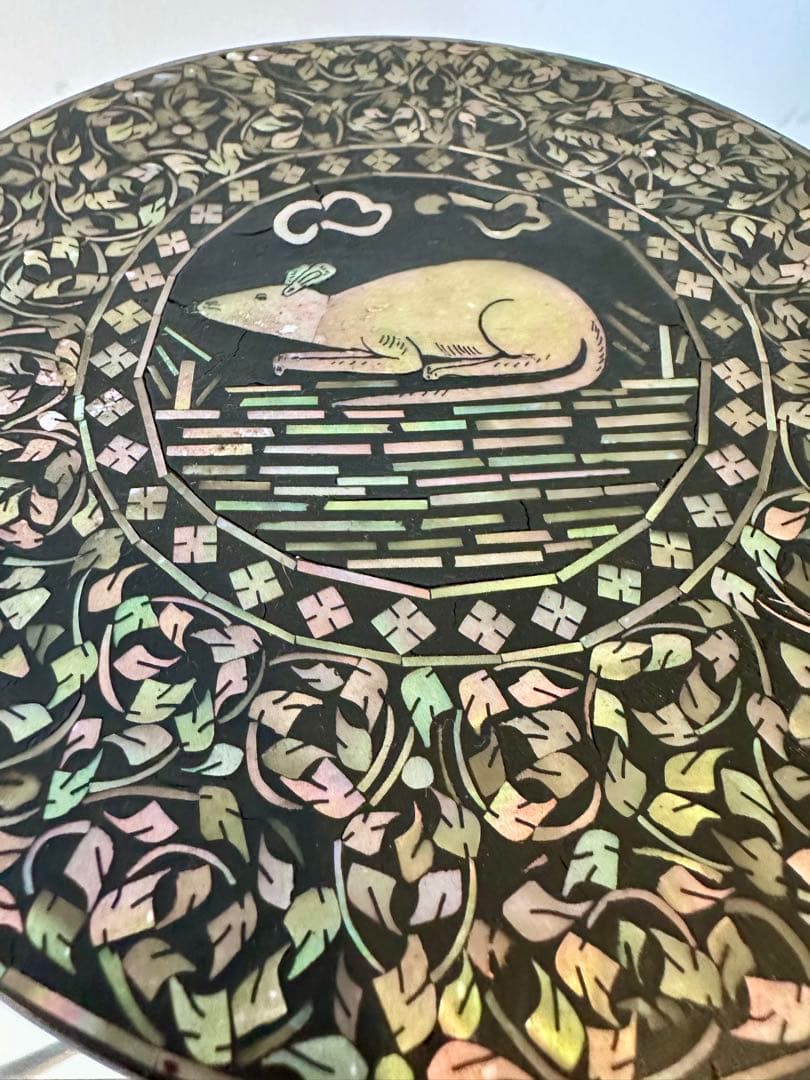 ス*ド様 ビンテージ　漆器 ネズミ螺鈿