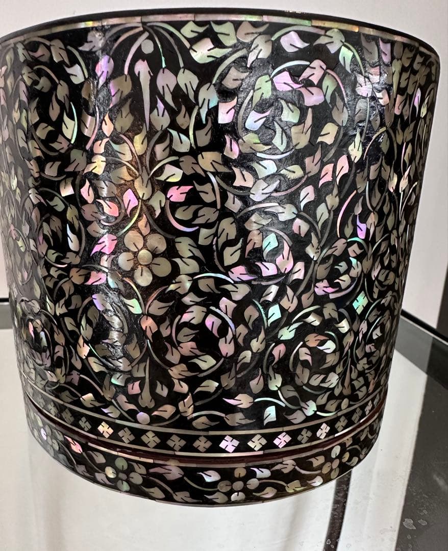 ス*ド様 ビンテージ　漆器 ネズミ螺鈿