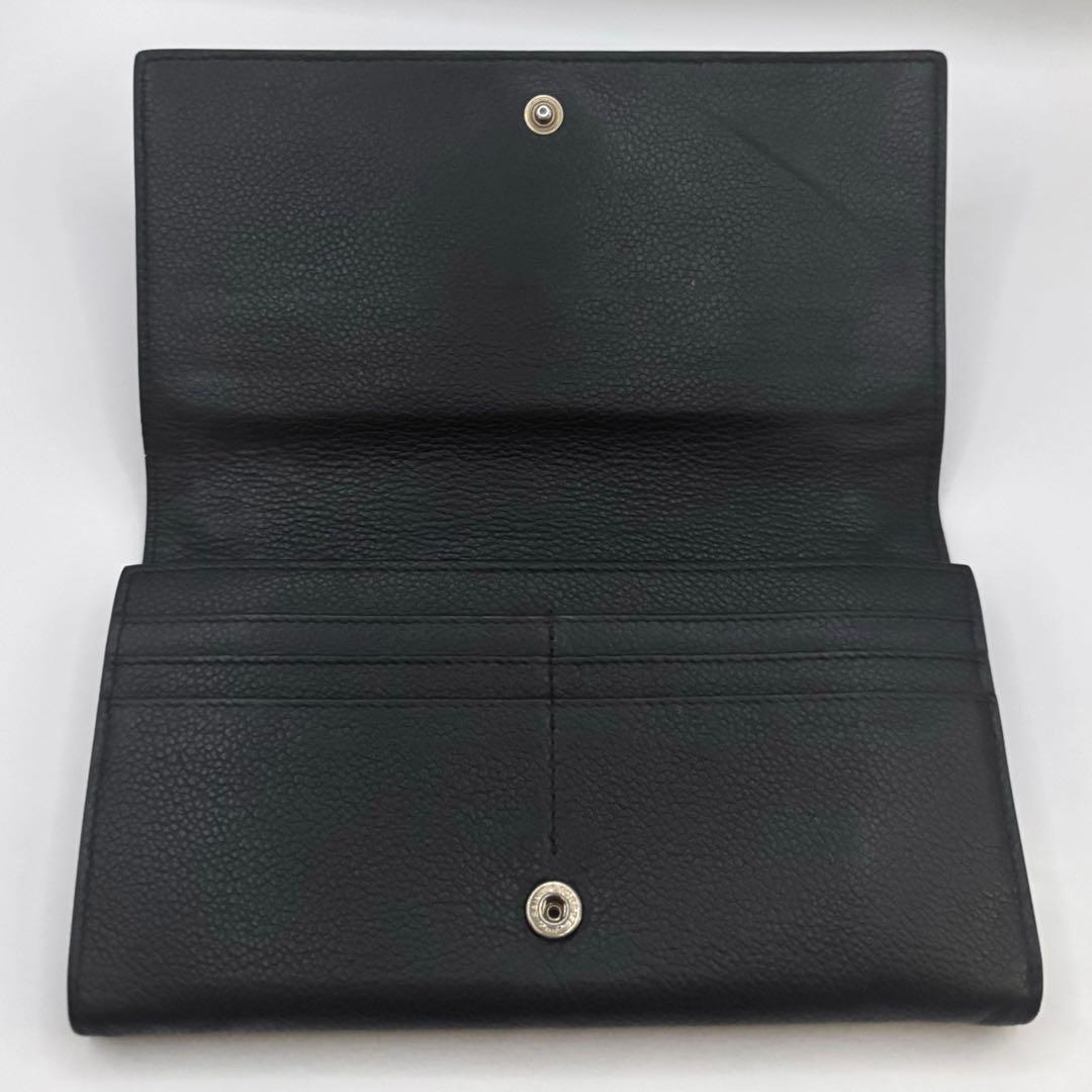 SAINT LAURENT サンローラン　フラップウォレット　長財布　レザー