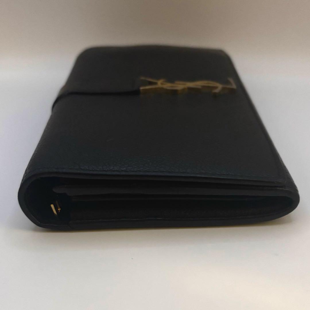 SAINT LAURENT サンローラン　フラップウォレット　長財布　レザー