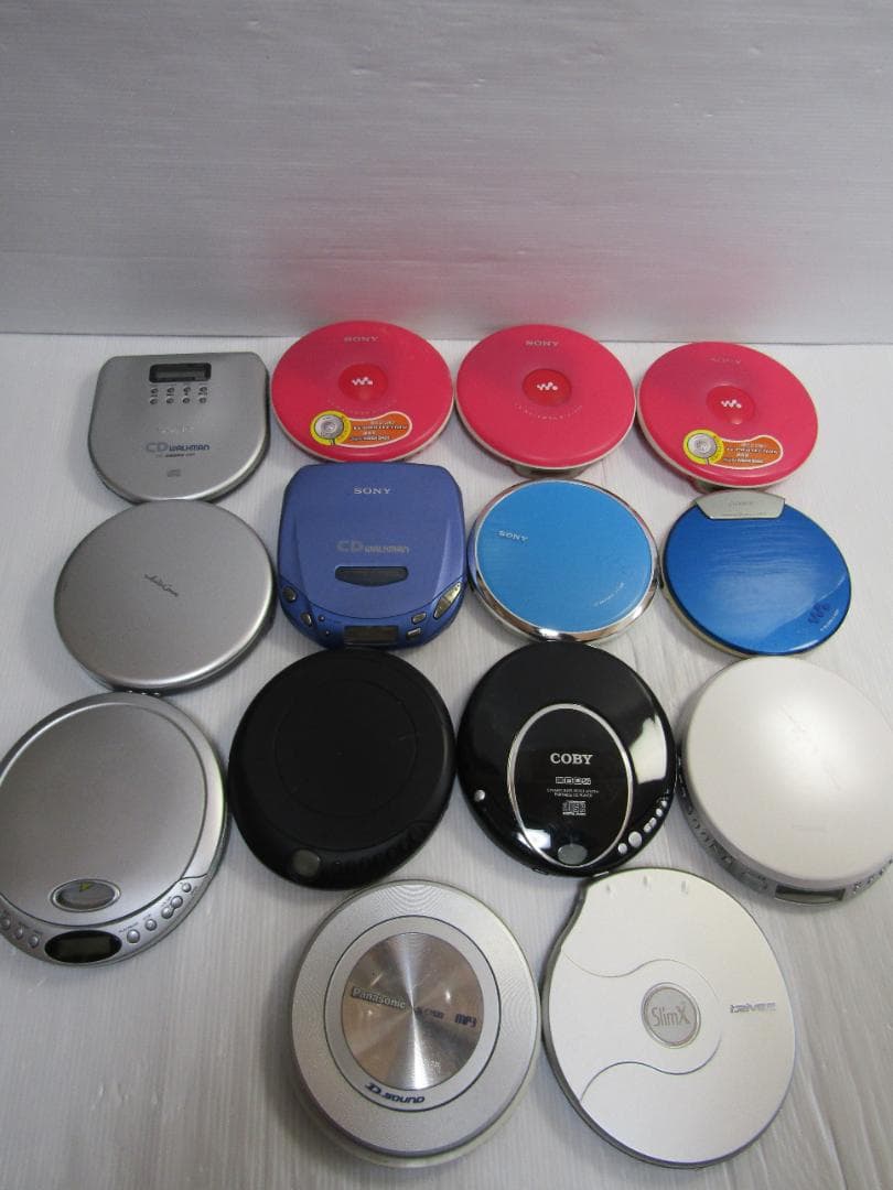 K0721 SONY ... ポータブルCDプレーヤー 14セット ジャンク