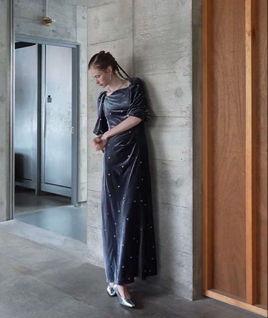 スーツ・フォーマル・ドレス Niana et.UNiVER Sweetheart velour dress