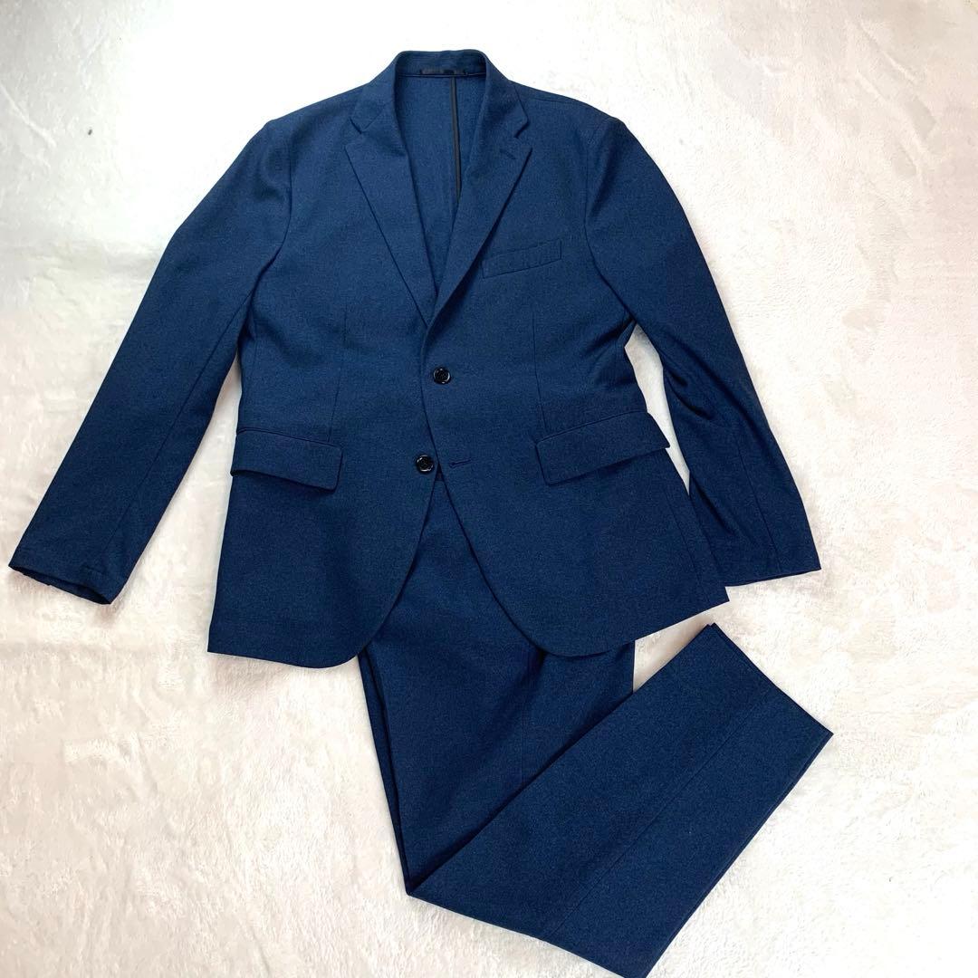 美品　ユナイテッドアローズ スーツ 上下　ストレッチ 洗える ネイビー L