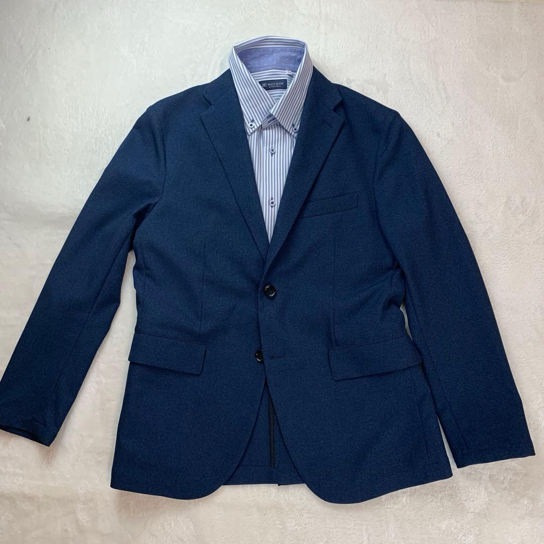 美品　ユナイテッドアローズ スーツ 上下　ストレッチ 洗える ネイビー L