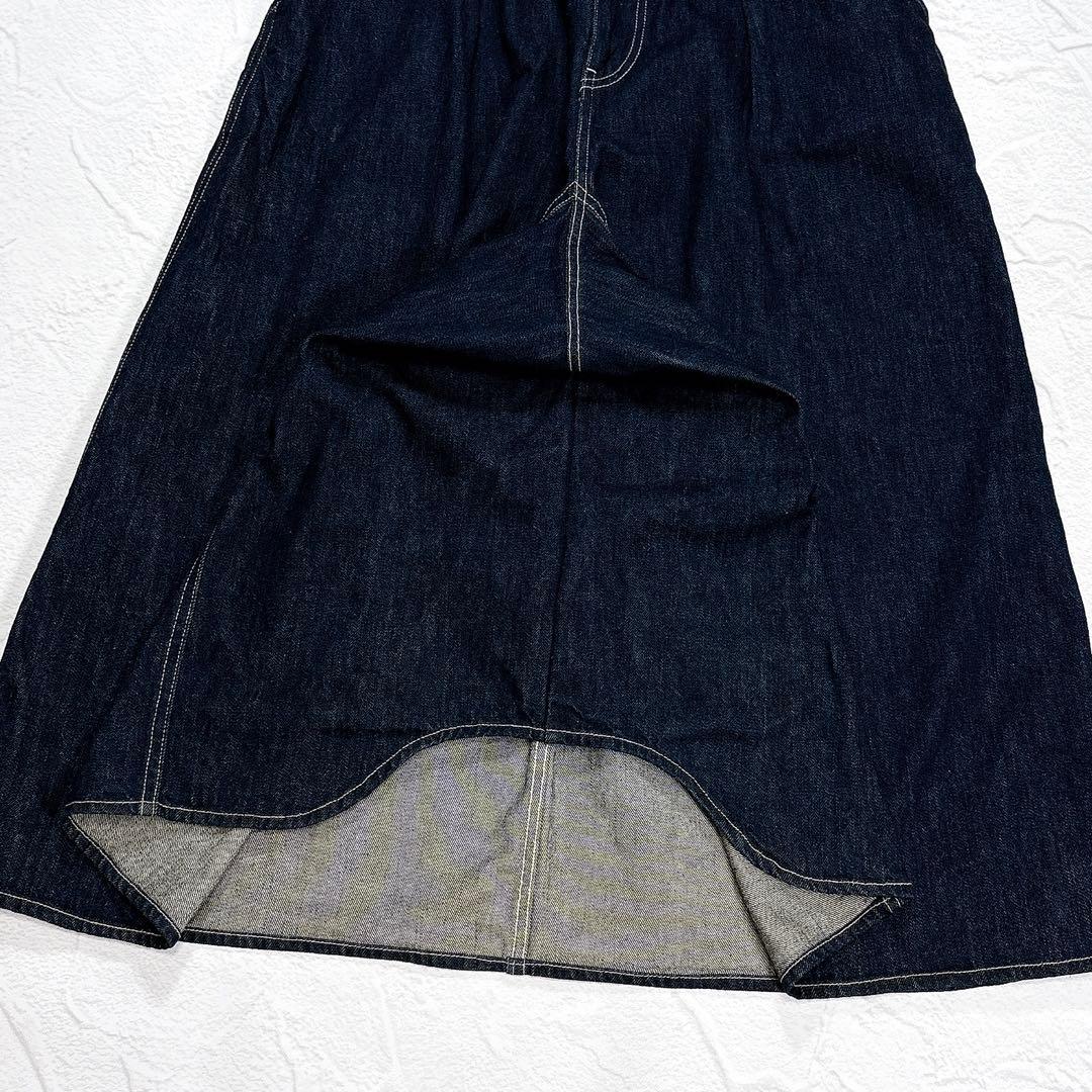 ✨極美品✨桃太郎ジーンズ 出陣 デニム スカート風パンツ ガウチョ ワイドパンツ