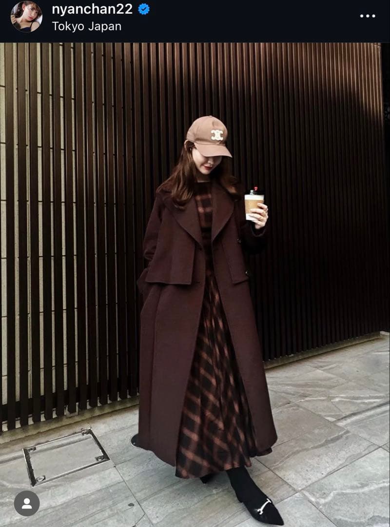 l*読様 Roanne Over Check Dress【Mサイズ】