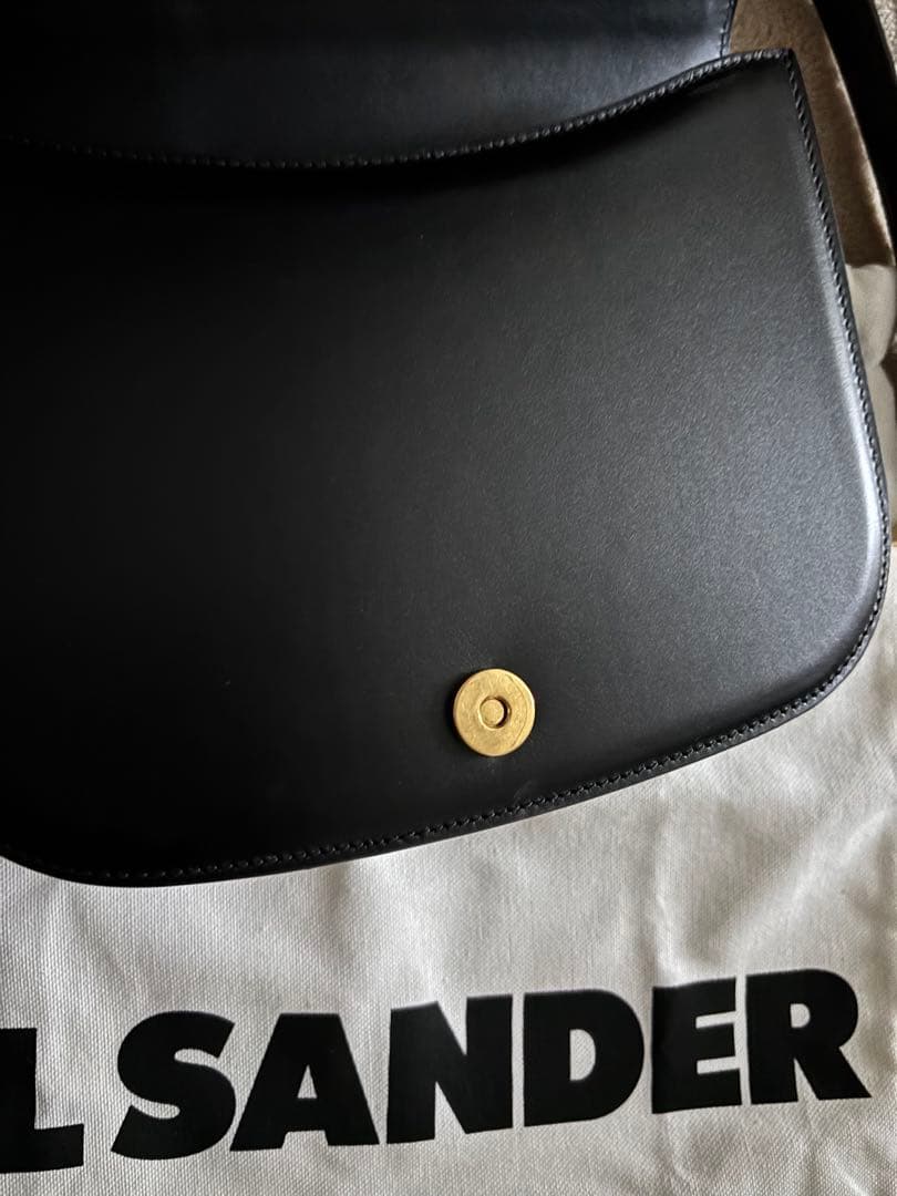 JIL SANDER 黒 ハンドバッグ 保存袋付き