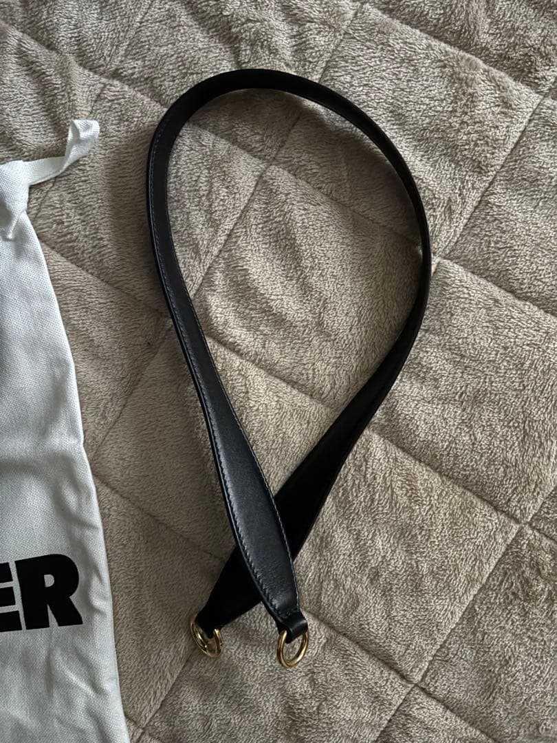 JIL SANDER 黒 ハンドバッグ 保存袋付き