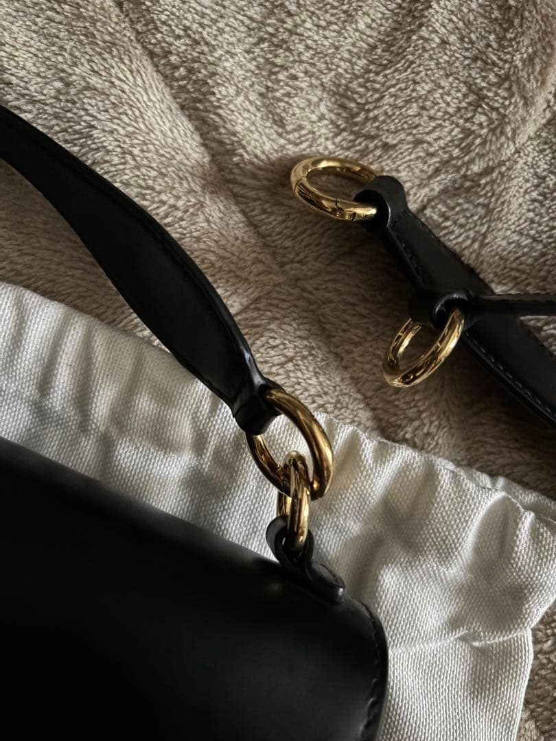 JIL SANDER 黒 ハンドバッグ 保存袋付き