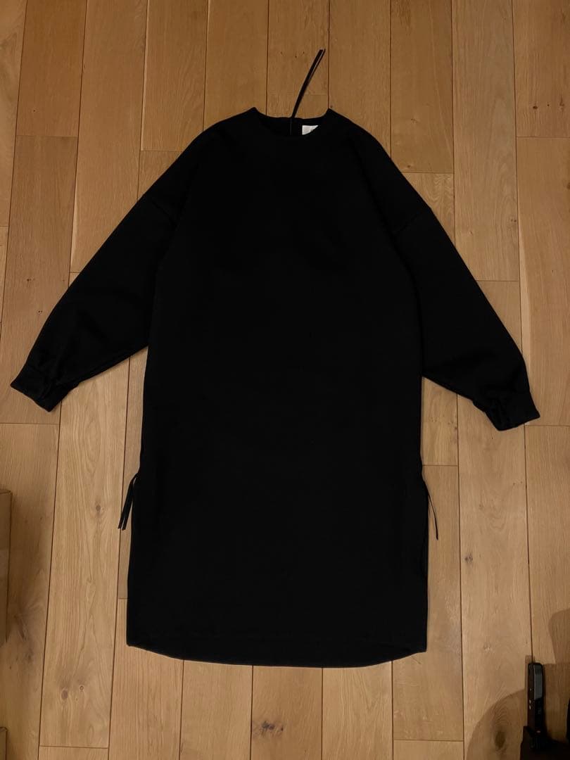 HYKE サイドジップ ダウンワンピース ブラック サイズ1