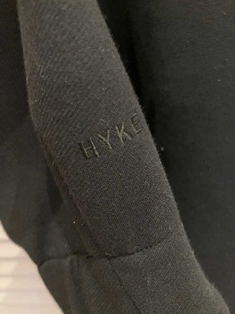 HYKE サイドジップ ダウンワンピース ブラック サイズ1