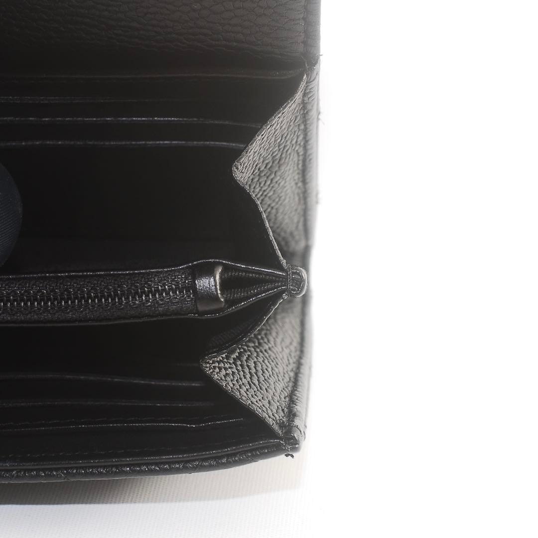 CHANEL＊シャネル＊キャビアスキン＊マトラッセ＊長財布＊フラップウォレット＊
