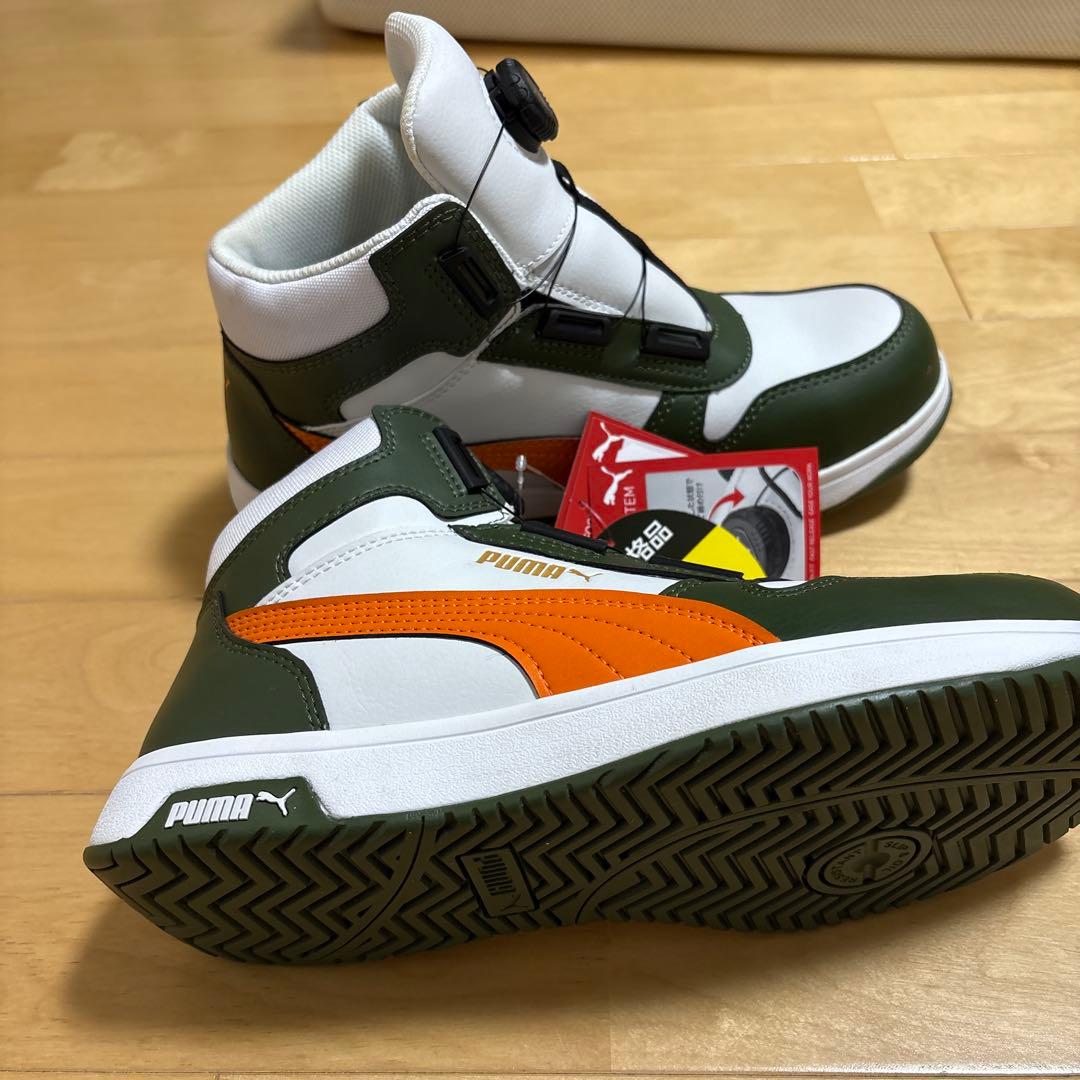 Puma ハイカット安全靴 オリーブグリーン