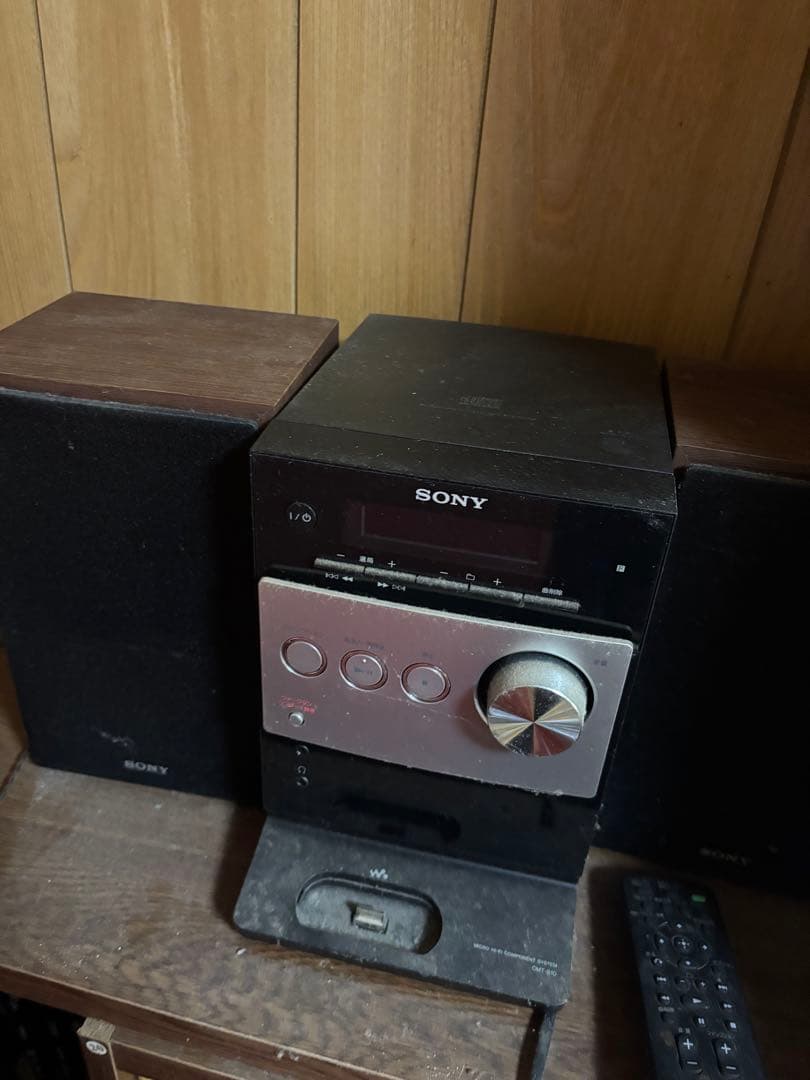 【再々お値下げ中】SONY ミニコンポ ブラック 2スピーカー