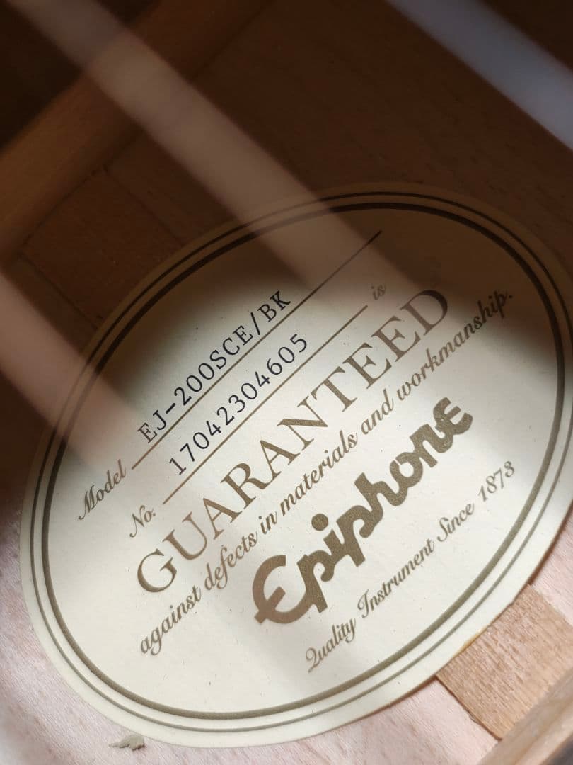 Epiphone EJ-200SCE/極美品/専用ケース付