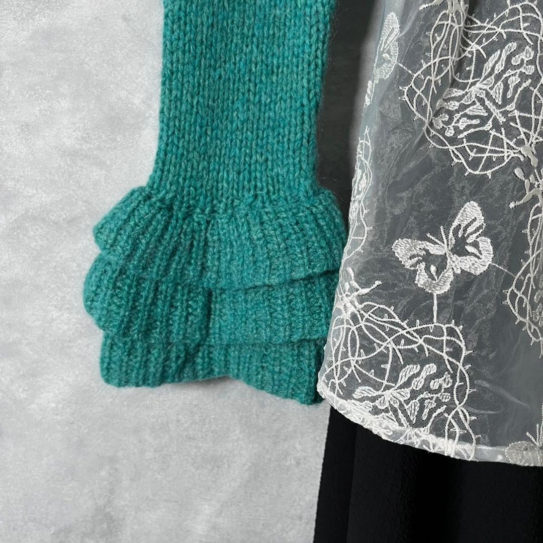 白羊森　hazama ハザマ ニット ブラウス ワンピース N65