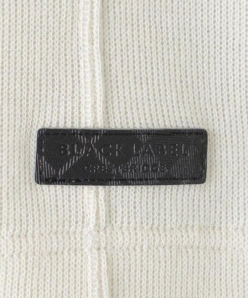 新品 ブラックレーベルクレストブリッジ チェック長袖ニットカットソー白セーターL