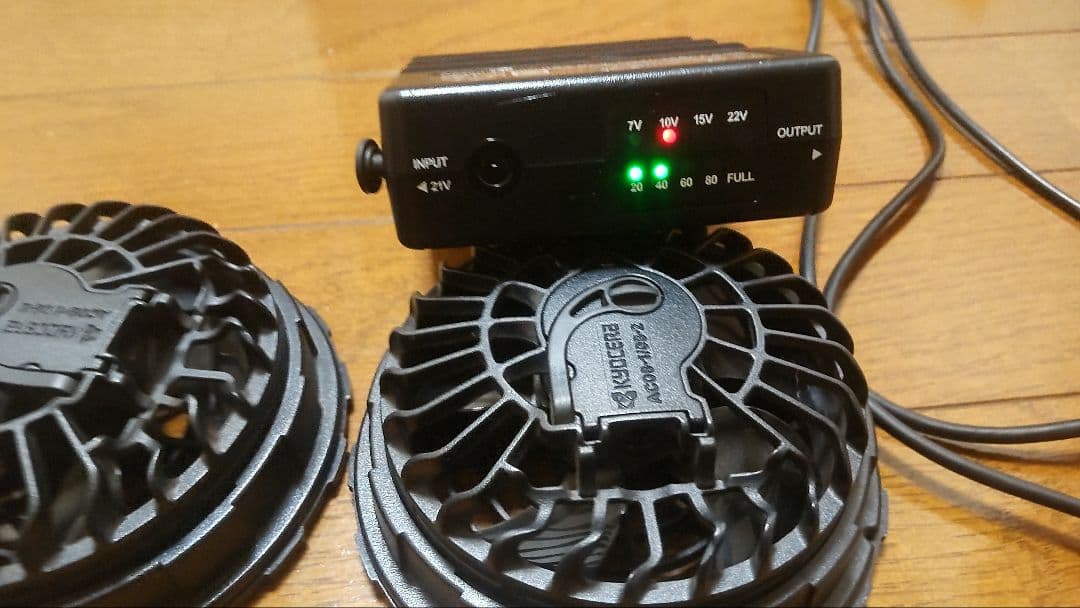 22V 空調服 バートル BURTLE AC08 のフルセット 限定色