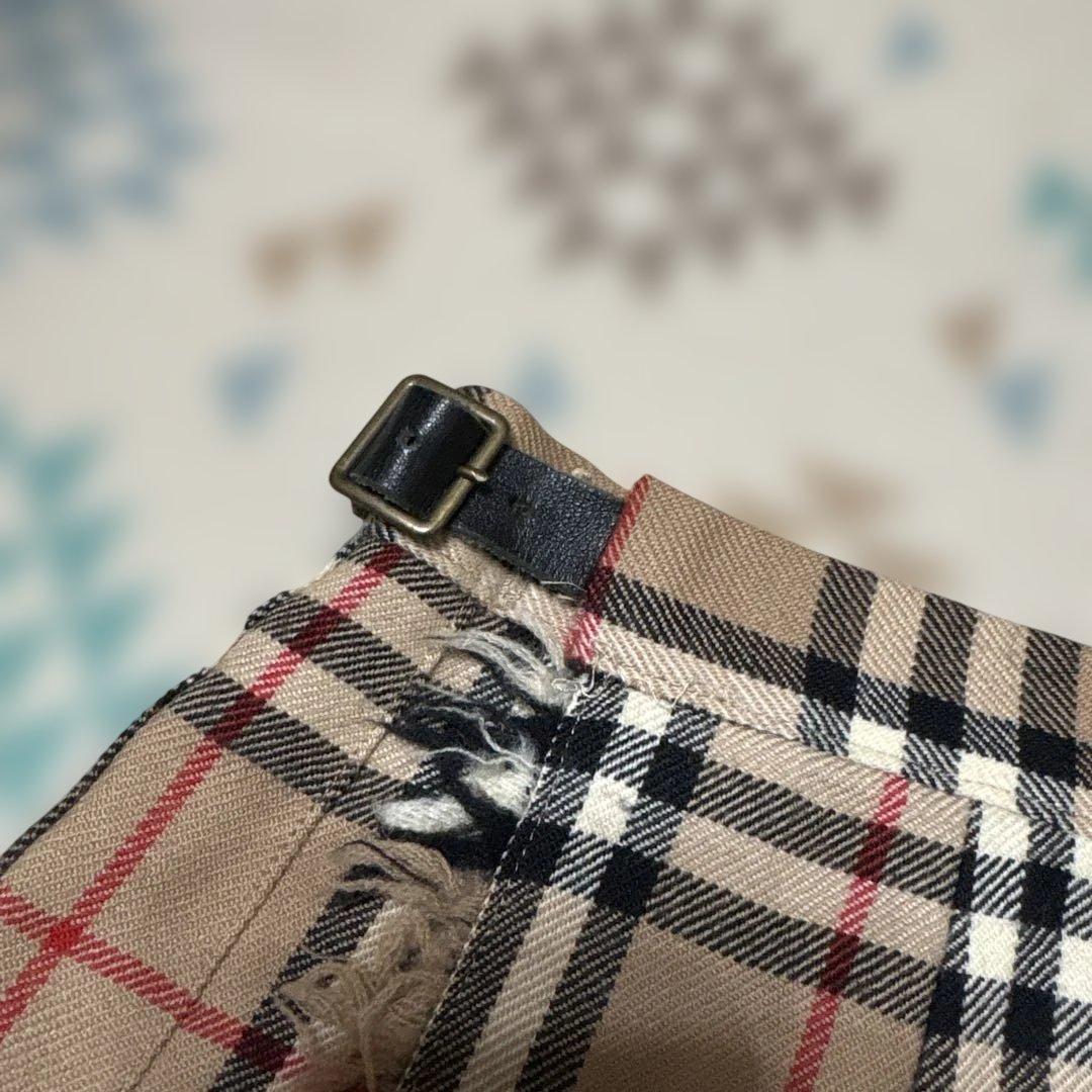 バーバリーブルーレーベル 巻きスカート 36ノバチェック