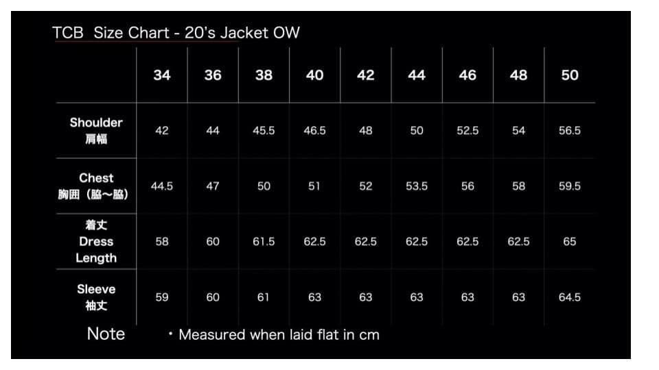 TCBjeans 20s セットアップ