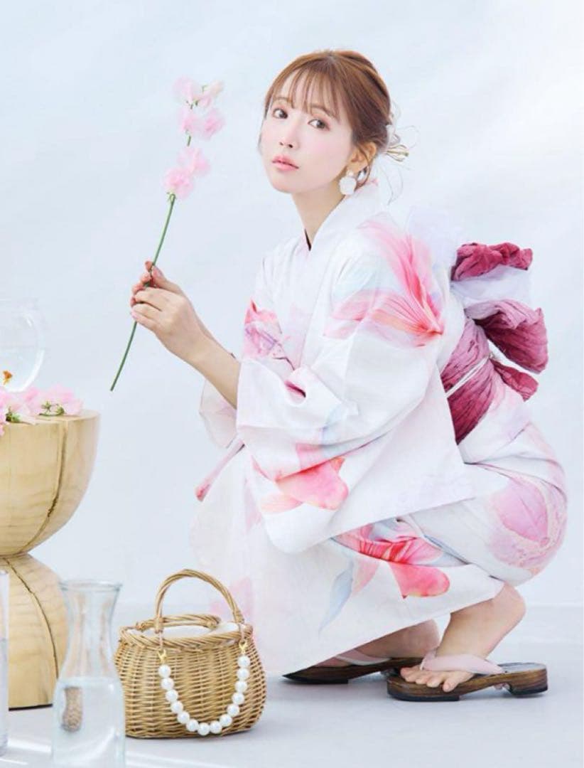 Sugar 浴衣 ニュアンスピンク金魚浴衣