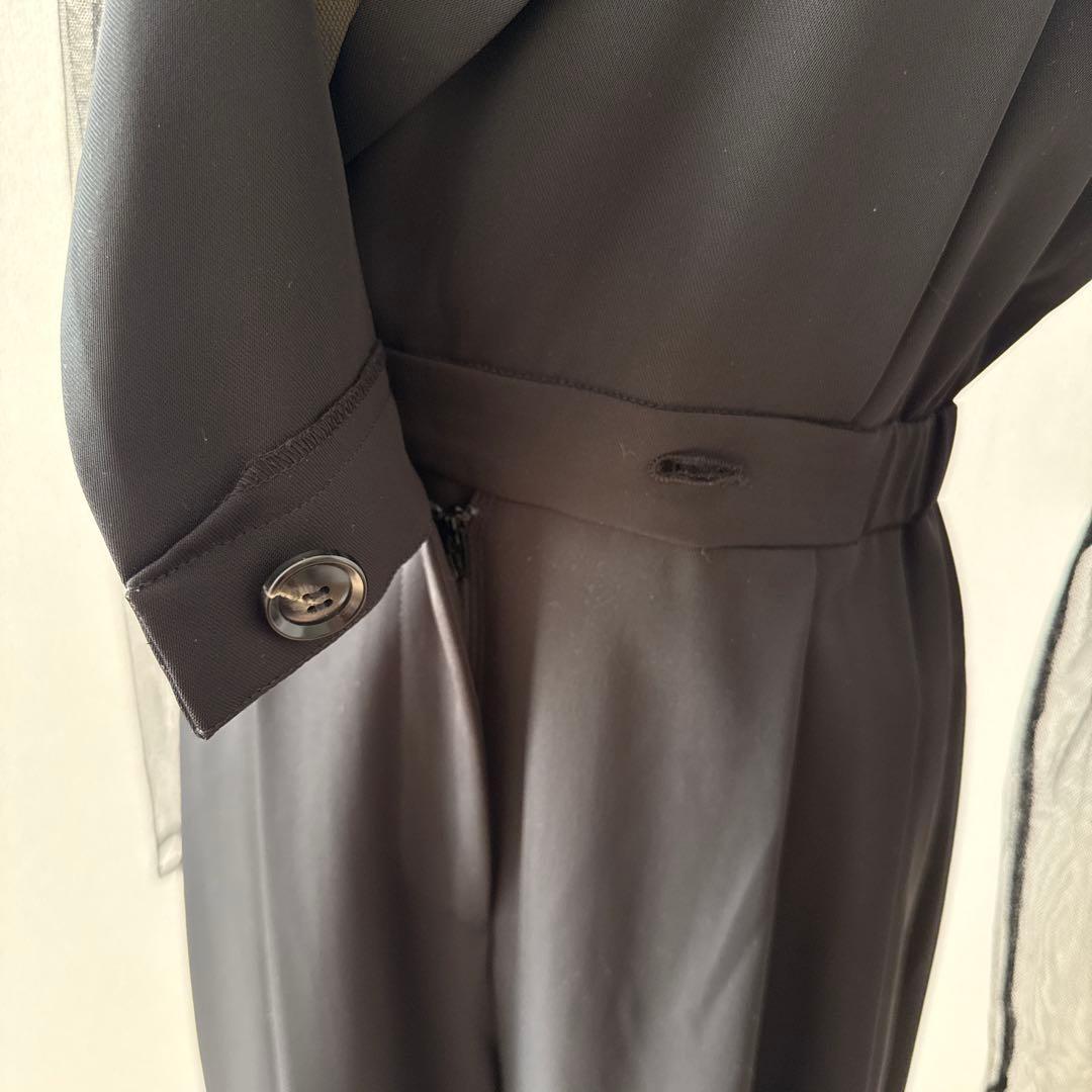 美品 niana ニアナ スタンドアウトカラーオールインパンツ パンツドレス S