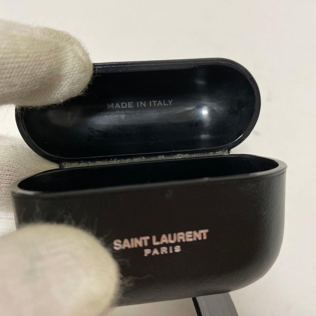 YSL サンローラン レザー AirPods Pro ケース ブラック 中古