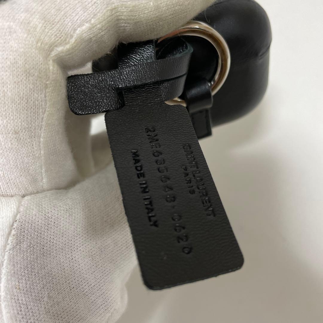 YSL サンローラン レザー AirPods Pro ケース ブラック 中古