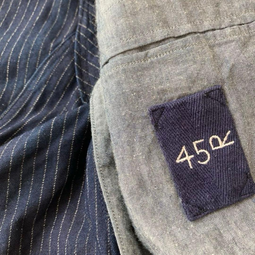 45R インディゴピンストライプ　ジャケット