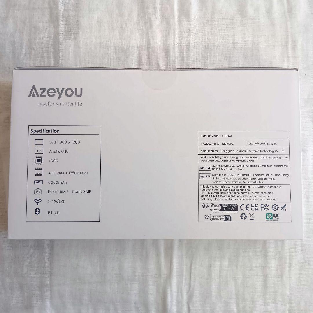 Android タブレット 10.1インチ 10+128GB Azeyou