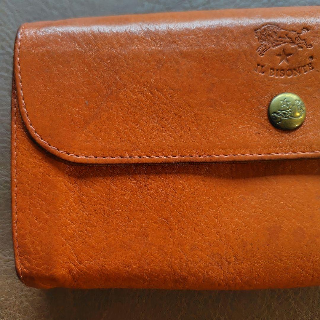 IL BISONTE 長財布 オレンジ 袋付き