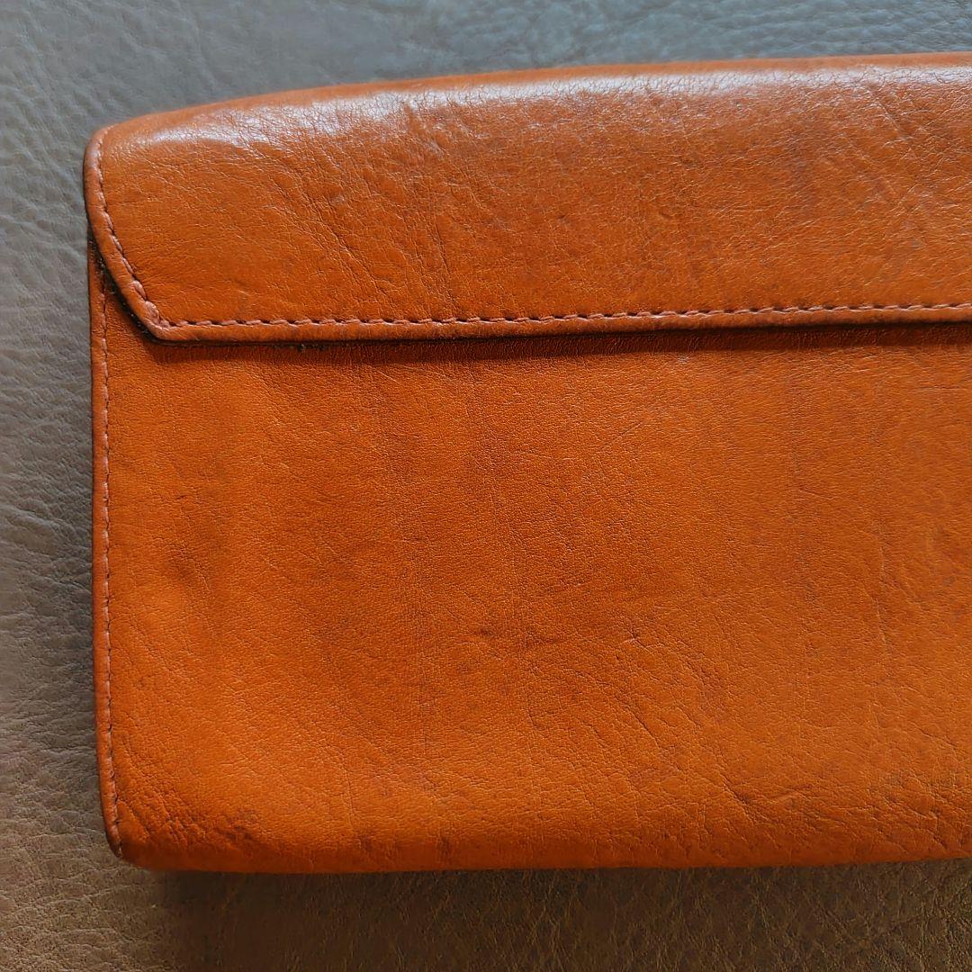 IL BISONTE 長財布 オレンジ 袋付き