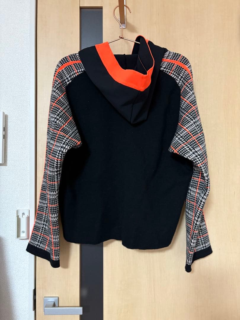 m*i様 セール✨️コシノヒロコ グレンチェックニットパーカー