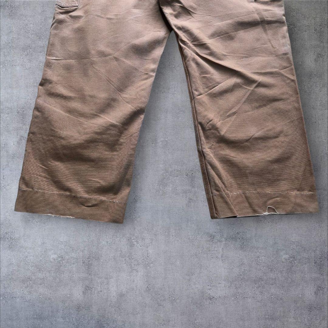 古着vintage Carhartt ダブルニー ダックパンツ ブラウン w44