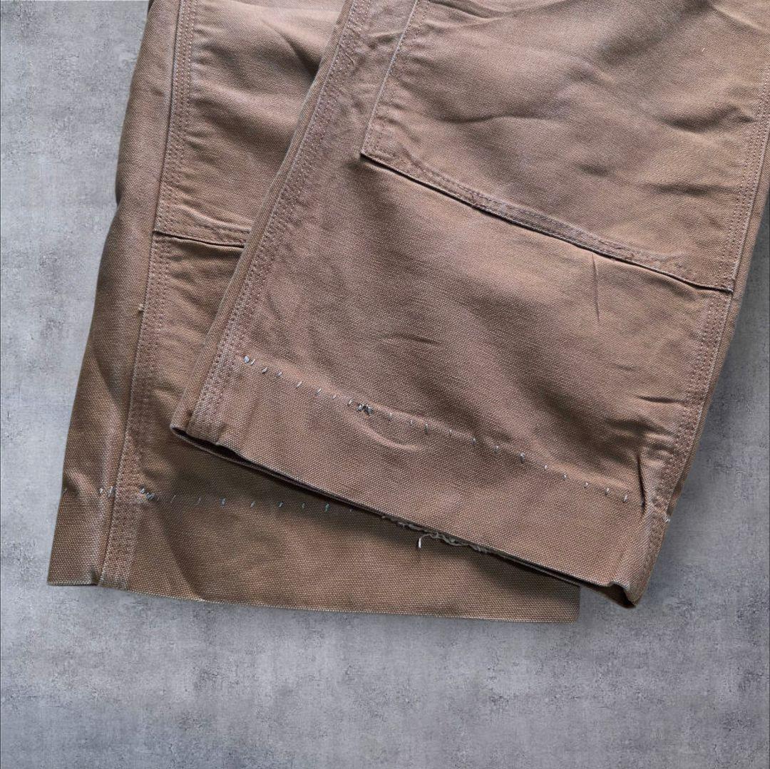 古着vintage Carhartt ダブルニー ダックパンツ ブラウン w44